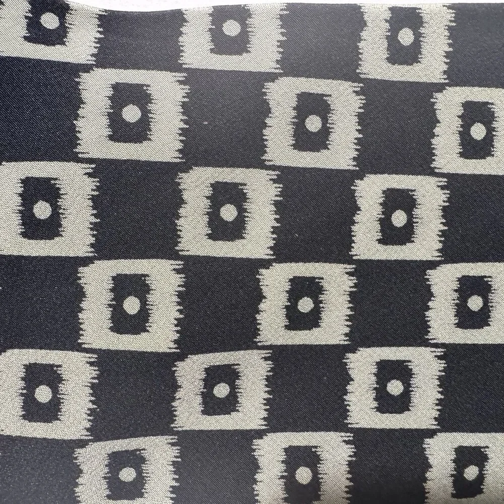 GIORGIO ARMANI Cravatte Vintage Silk Necktie Geometric Black 56